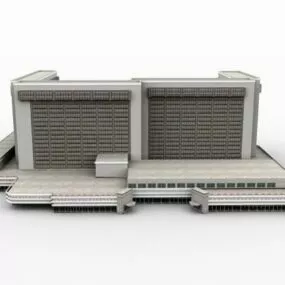 Luxury Hotel Complex Building 3d model