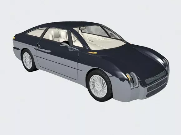 Cartoon Elephant Car 3d model