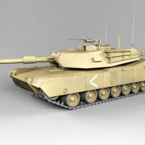 M1 Abrams Us Tank 3d model