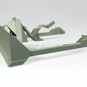 M1 Sherman Dozer Blade 3d model