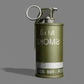 Army Smoke Grenade M18 3d model