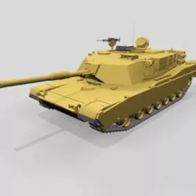 M1a1 Abrams Desert Tank 3d model