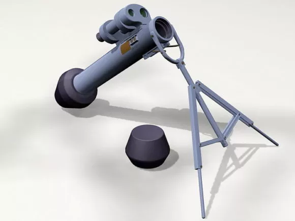 Futuristic Rocket Launcher 3d model
