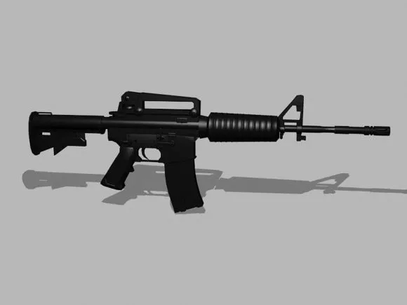 Weapon Machine Gun Mitra 3d model