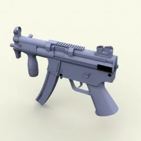 Mp5 Western Submachine Gun 3d model