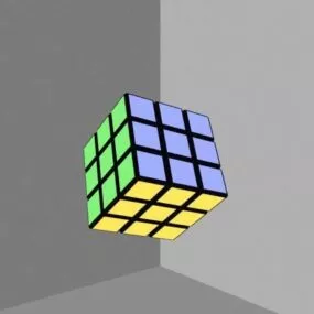 Magic Cube Rubik Toy 3d model