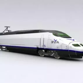 Maglev Train Transport 3d model