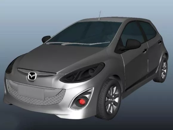 Cartoon Elephant Car 3d model