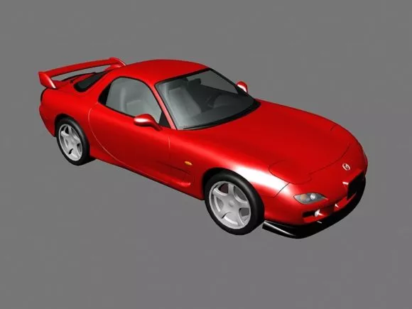 Mazda Rx7 Sport Car Free 3d Model - .3ds, .Max - Open3dModel