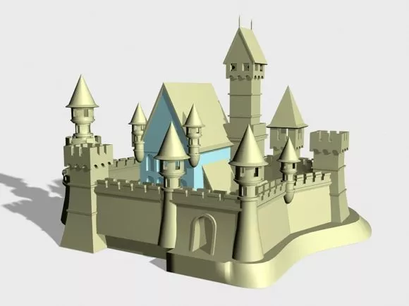 Medieval Castle Lowpoly 3d model Medieval Castle Lowpoly 3d model