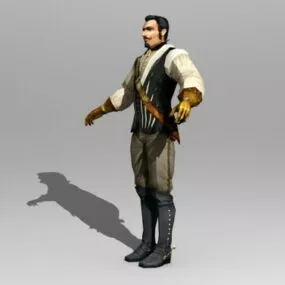 Nobleman Medieval Character 3d model