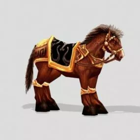 Realistic Medieval War Horse 3d model