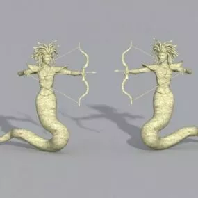 Medusa Statue 3d model