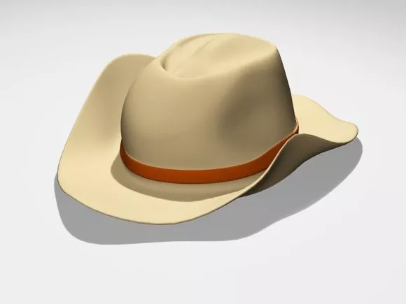 Low Poly Cowboy Character Rigged 3d model