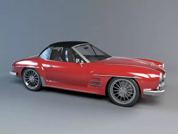 Electric Car Fab Frame 3d model