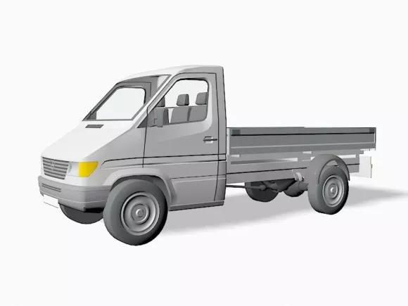 Truck Trailer Cart 3d model