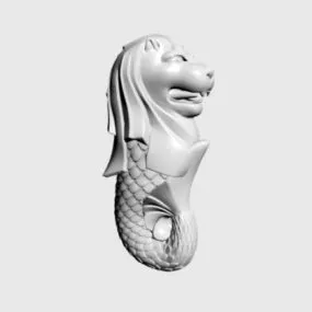 Singapore Merlion Statue 3d model