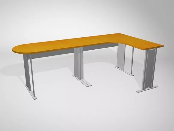 Office Work Station Table 3d model