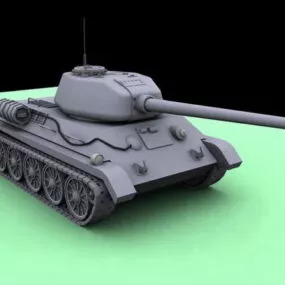 Soviet T34 Tank 3d model