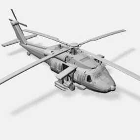Lowpoly Army Helicopter 3d model