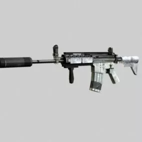 Military Assault Rifle V1 3d model