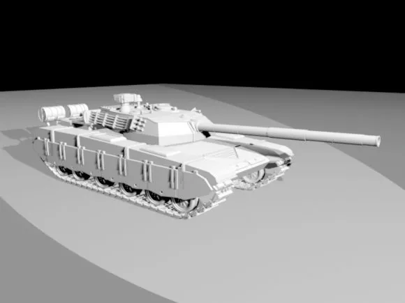 Futuristic Tank Concept 3d model
