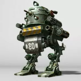 War Robot Futuristic 3d model