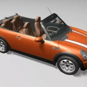 Mini Cooper Convertible Car 3d model