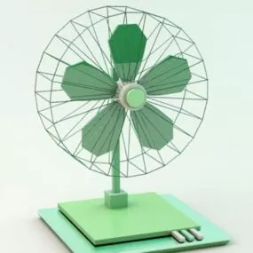 Old Desk Fan V1 3d model