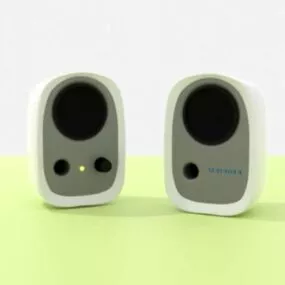 Mini Pc Speakers 3d model