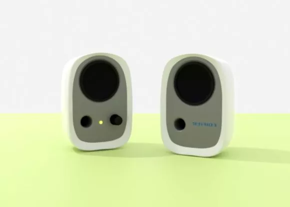 Mini Pc Speakers 3d model Mini Pc Speakers 3d model