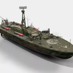 Navy Missile Patrol Boat 3d model