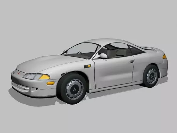 Ferrari California Spyder Yellow Color 3d model