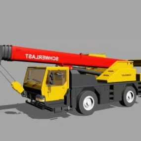 Mobile Crane Truck 3d model