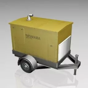 Mobile Diesel Trailer 3d model