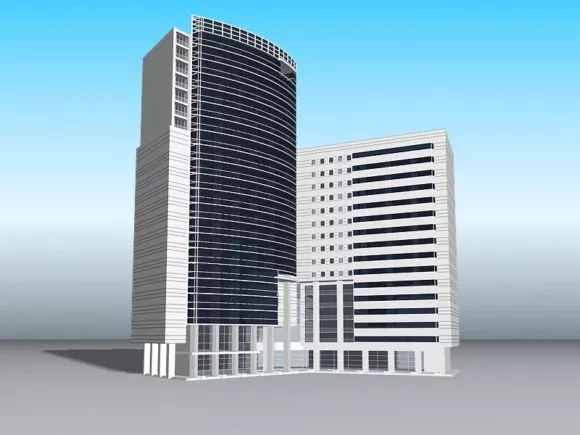 Steel Platform Building 3d model