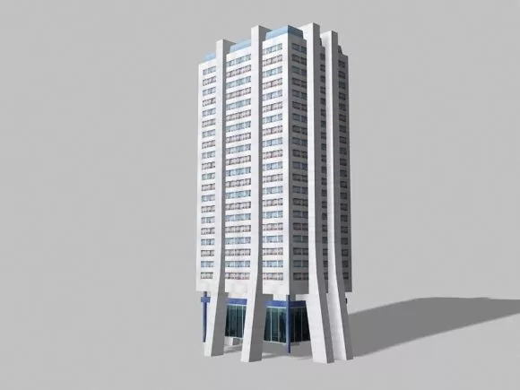Hospital Architecture Building 3d model