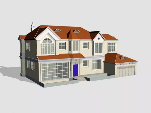 Garden House On Flying Island 3d model