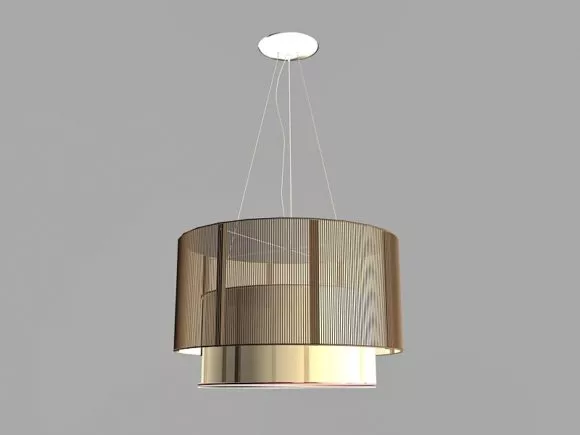 European Style Line Curtain Crystal Chandelier 3d model
