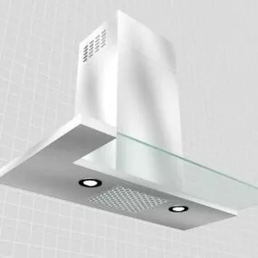 Steel Kitchen Hood 3d model