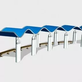 Modern Pergola Structure 3d model