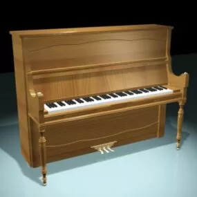 Modern Upright Piano 3d model