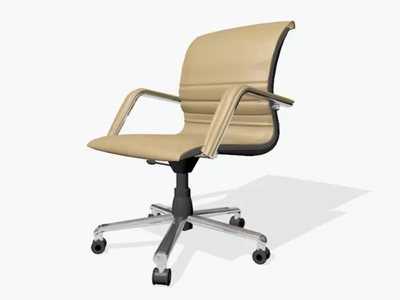 Office Lowback Desk Chair 3d model