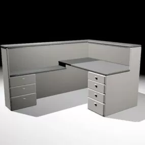 Modular Workstation Cubicle 3d model