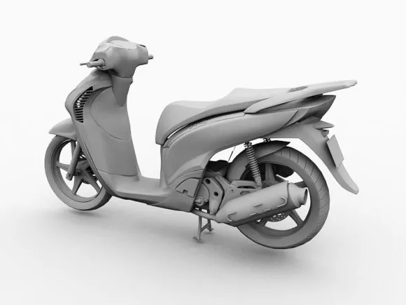 Generic Sports Motorcycle 3d model