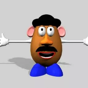 Potato Head Character 3d model