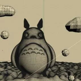 Neighbor Totoro Character 3d model