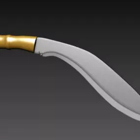 Nepalese Kukri Knife 3d model