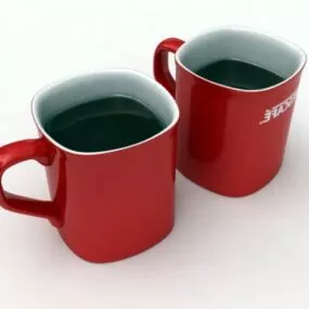 Nescafe Coffee Mugs 3d model