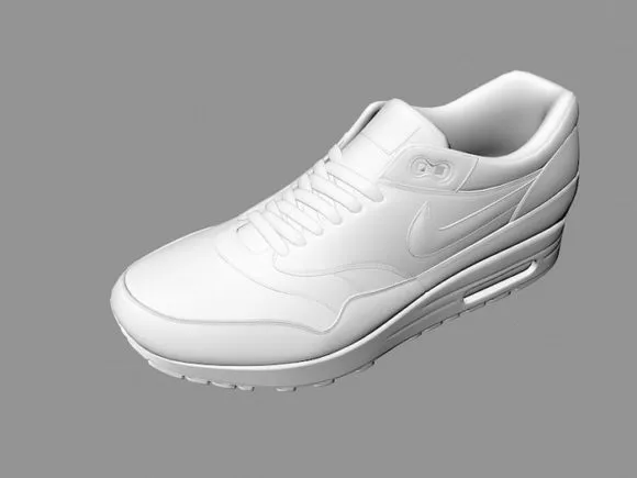 The Shoe On Table 3d model